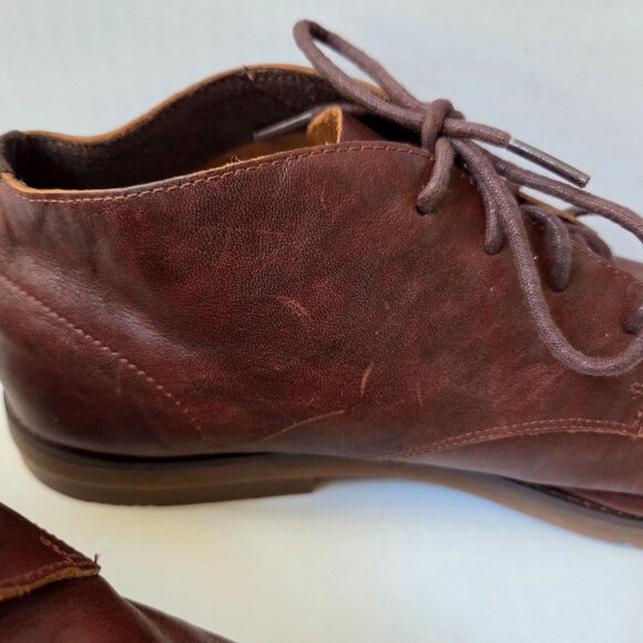 Timberland Chukka Boots Mens 11.5 Brown Leather Yorkdale Lace Up Ortholite A22GK - Picture 8 of 14